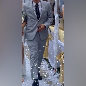 Gray Calvin Klein Suit - Slim Fit